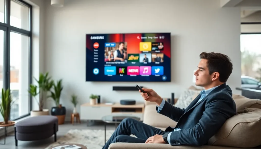 how to get apps on samsung tv
