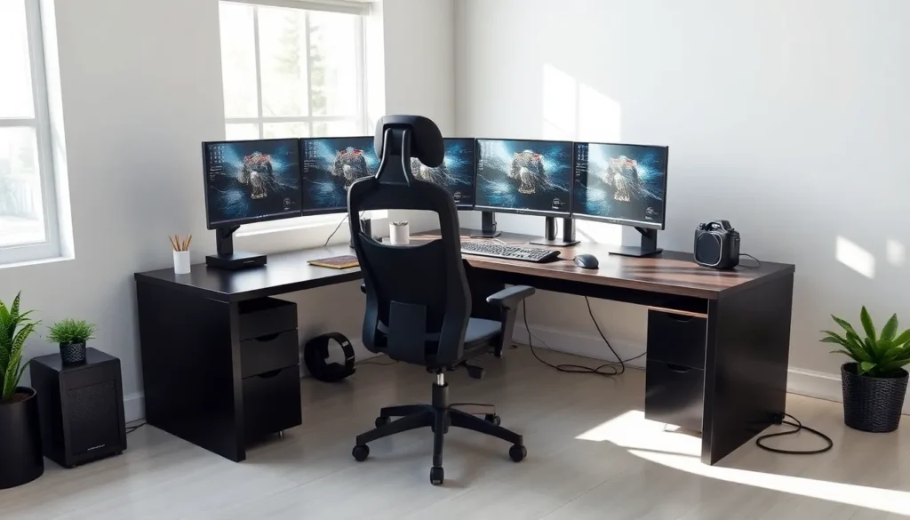 l shaped desk gaming