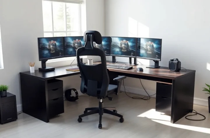 l shaped desk gaming